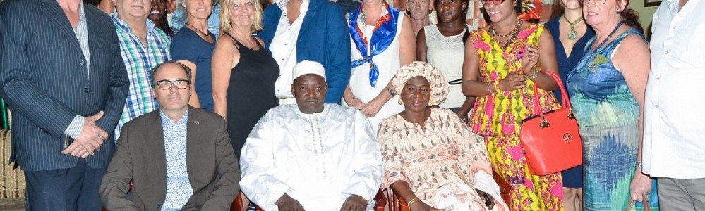 Our first meeting with his excellency Adama Barrow, leader off the Coalition,  together with the dutch delegation 